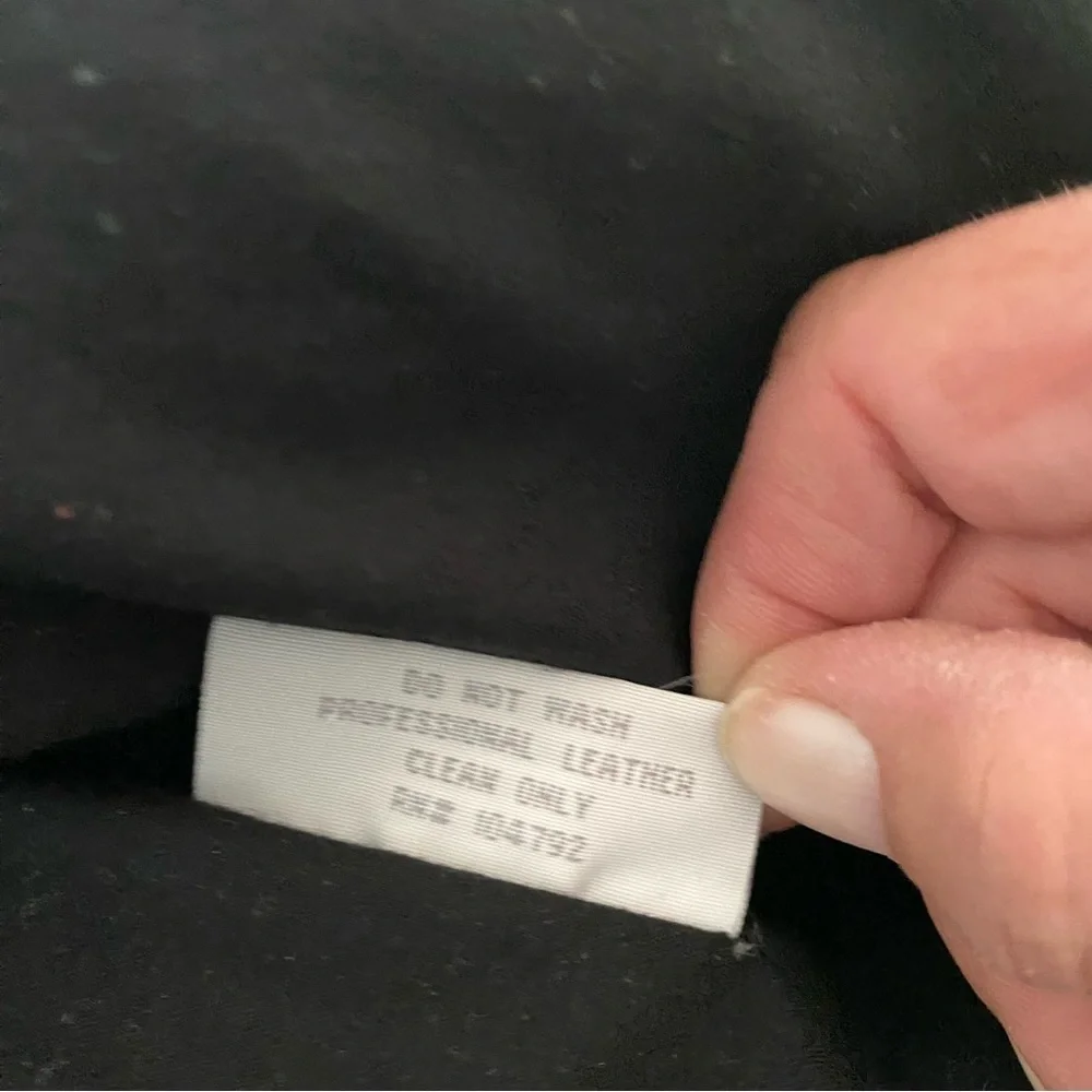 Vintage Leather Biker jacket Black SZ. L  NWOT - Picture 11 of 15